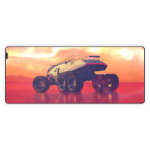 KRUX Space XXL Rover Gaming mouse pad Orange, Red