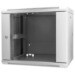 Intellinet 19" Network Cabinet - Wall Mount (Standard), 9U, 600mm Deep, Grey, Assembled, Max 60kg, Suitable also for use on desk or floor, Usable Depth 500mm, Metal & Glass Door, Back Panel, Removeable Sides, Parts for wall install (eg screws/rawl plugs)