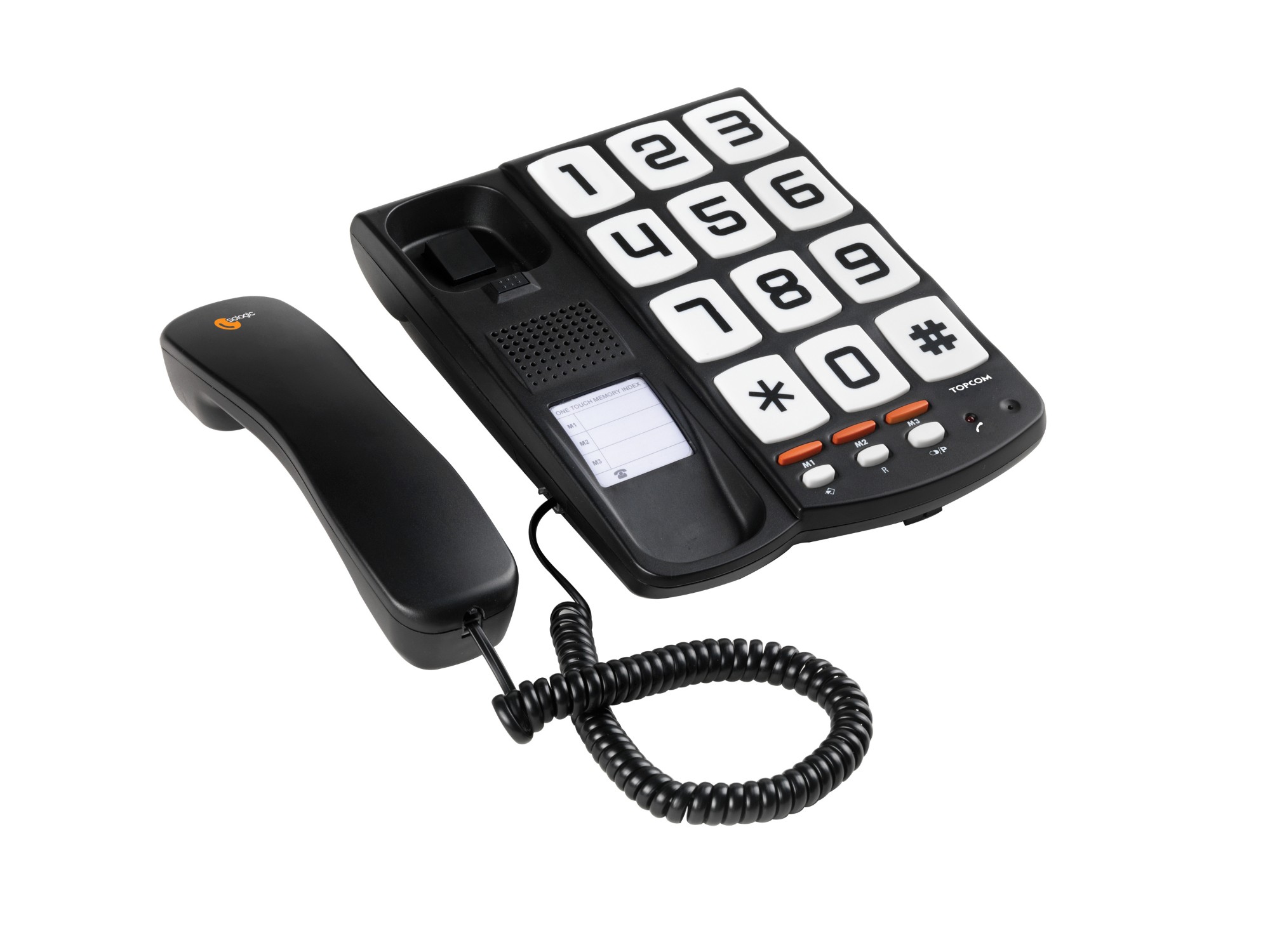 Topcom TS-6650 Téléphone à touches géantes - Sologic T101