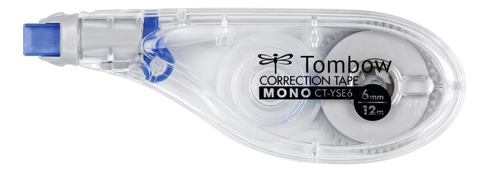 Photos - Eraser / Correction Supply Tombow MONO correction tape 12 m Blue, Transparent, White 1 pc(s) CT-YSE6 