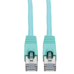 Tripp Lite N262-030-AQ Cat6a 10G-Certified Snagless Shielded STP Ethernet Cable (RJ45 M/M), PoE, Aqua, 30 ft. (9.14 m)