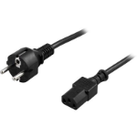 Deltaco DEL-109M power cable Black 2 m C13 coupler