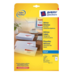 Avery J8177-25 printer label White