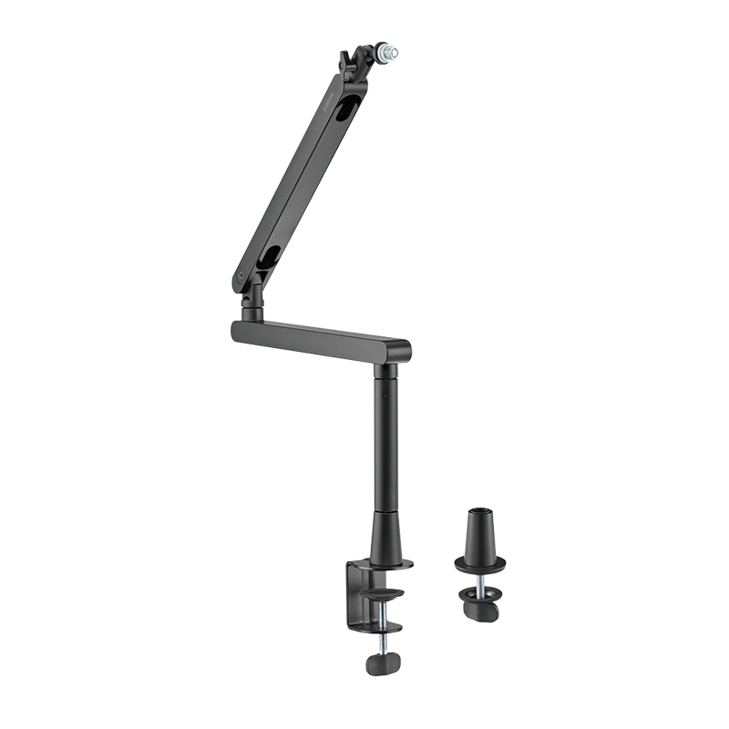 LogiLink Professional Studio Microphone Boom Arm Stand. aluminum. blac