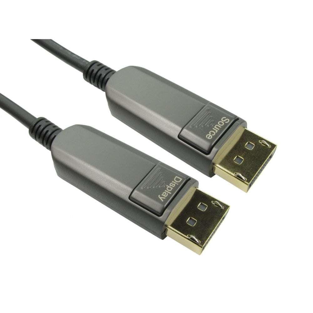 Cables Direct AOCDP-010 DisplayPort cable 10 m Black, Grey