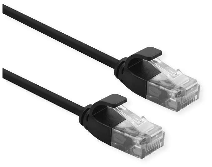 ROLINE 21.15.3951 networking cable Black 0.3 m Cat6a U/UTP (UTP)