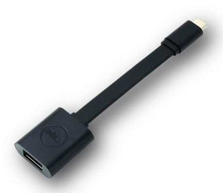 DELL USB-C - USB-A 3.0 USB cable 0.131 m Black