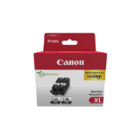 Canon 6431B010/PGI-550PGBKXL Ink cartridge black high-capacity pigmented twin pack Blister, 2x500 pages ISO/IEC 24711 5615 Photos 22ml Pack=2 for Canon Pixma IP 8700/IX 6850/MG 5450/MG 6350/MX 725