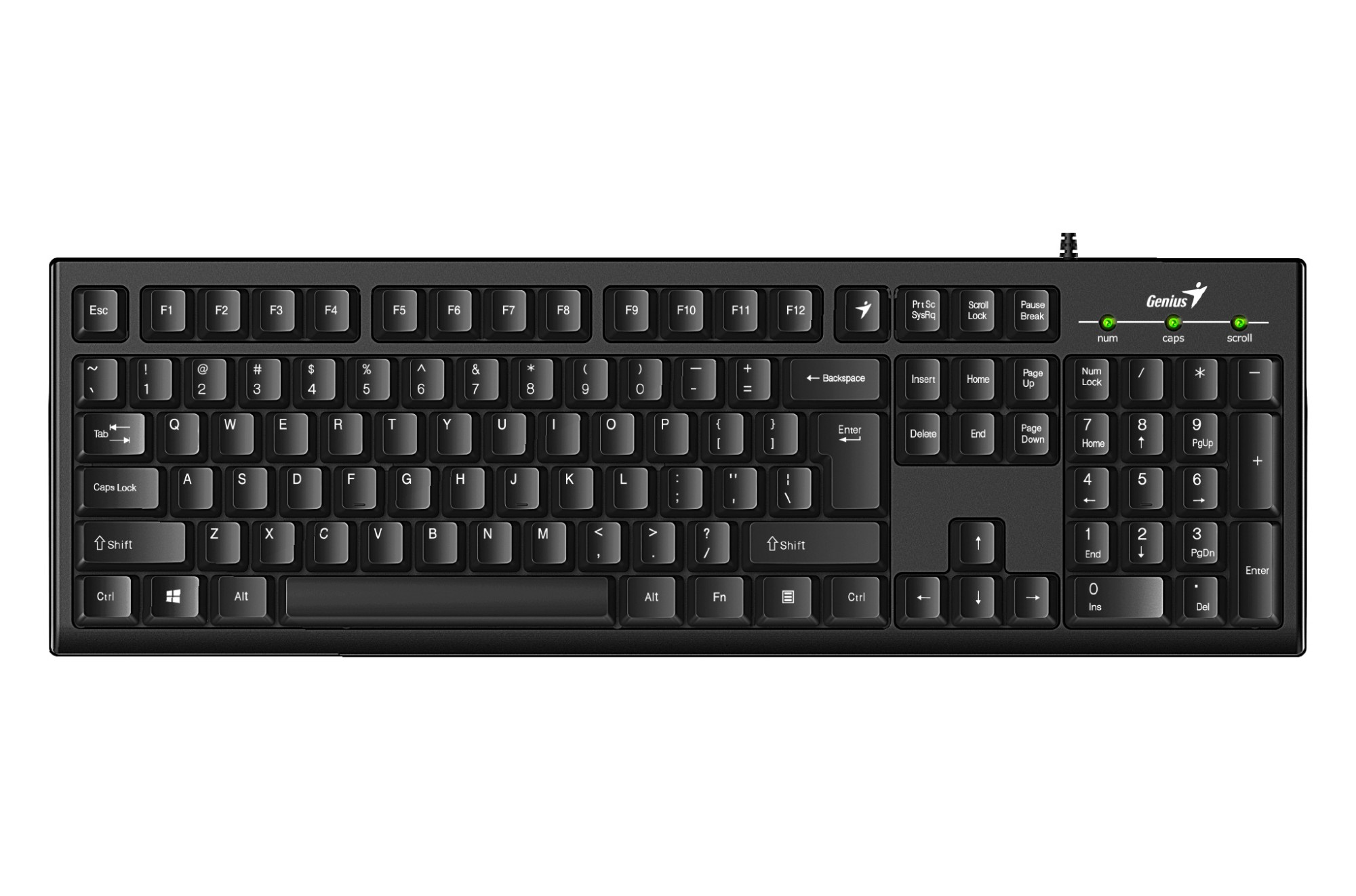 Genius Computer Technology Smart KB-100 keyboard Universal USB English Black