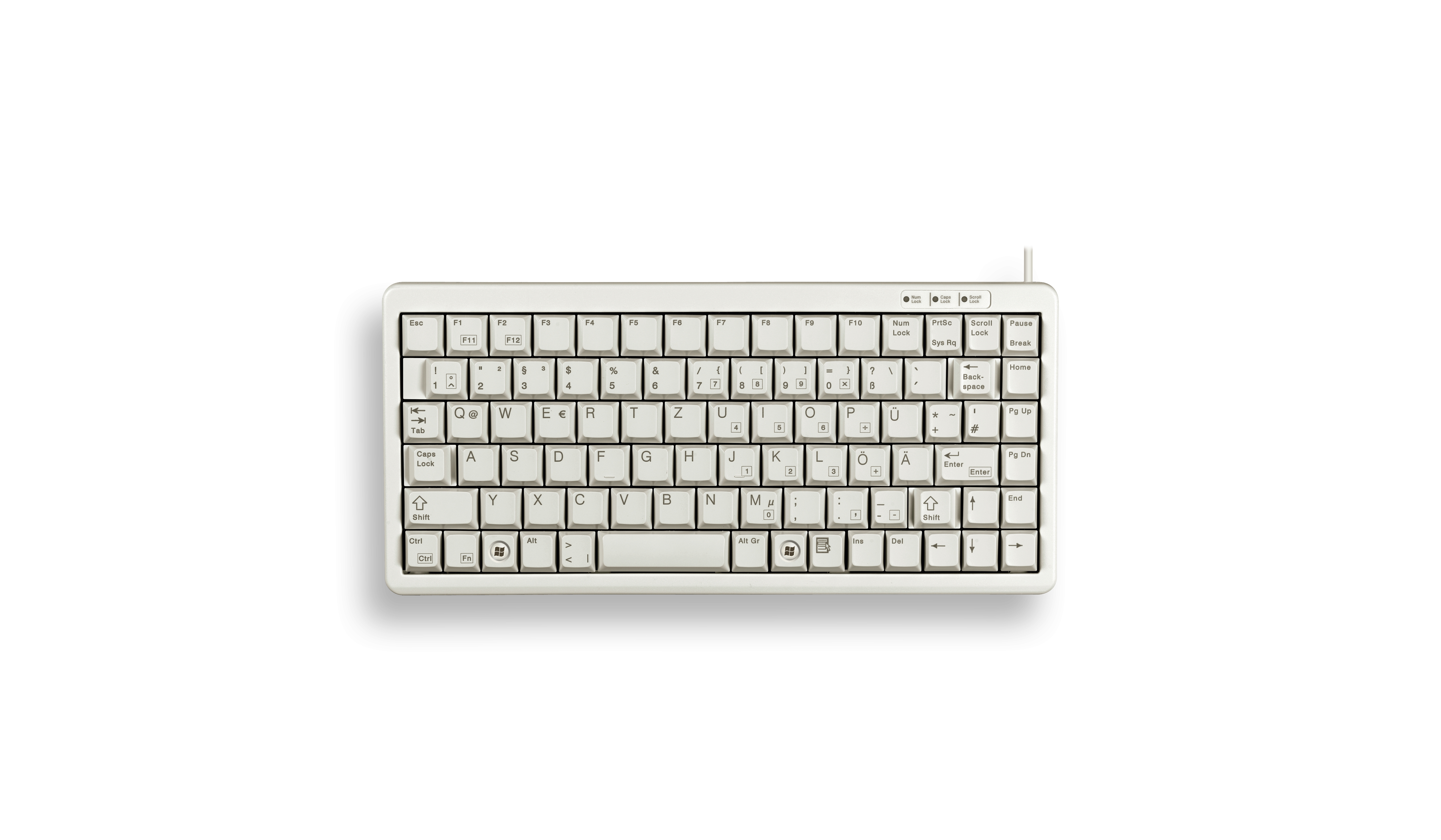 Image of CHERRY G84-4100 keyboard USB QWERTY Nordic Grey