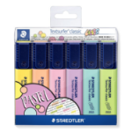 Staedtler 364 C marker 6 pc(s) Chisel tip Lime, Mint, Peach, Pink, Violet, Yellow