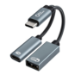 Microconnect MC-USBC-CFAF video cable adapter 0.13 m Silver