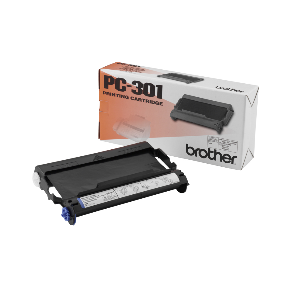 Brother PC-301 Thermal-transfer roll + cartridge, 235 pages Pack=1 for Brother Fax 910
