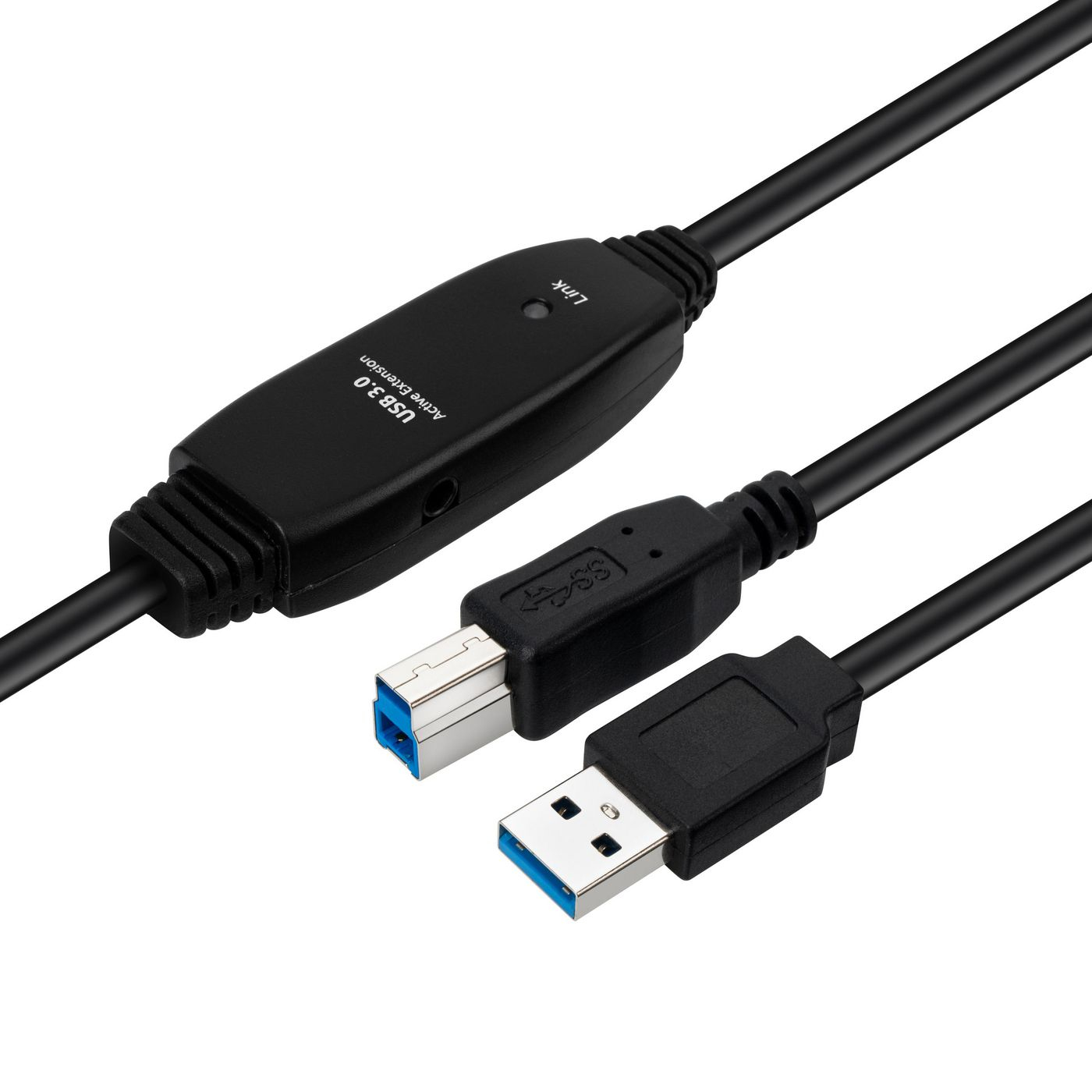Microconnect Active USB3.0 A-B 7m M-M. Black