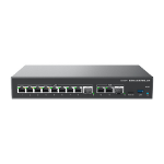 Grandstream Networks GCC6011 network switch Gigabit Ethernet (10/100/1000) Power over Ethernet (PoE) Black, Silver