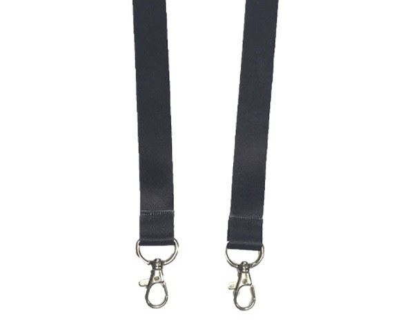 Digital ID 15mm Black Events Double Clip Lanyards with Metal Trigger C