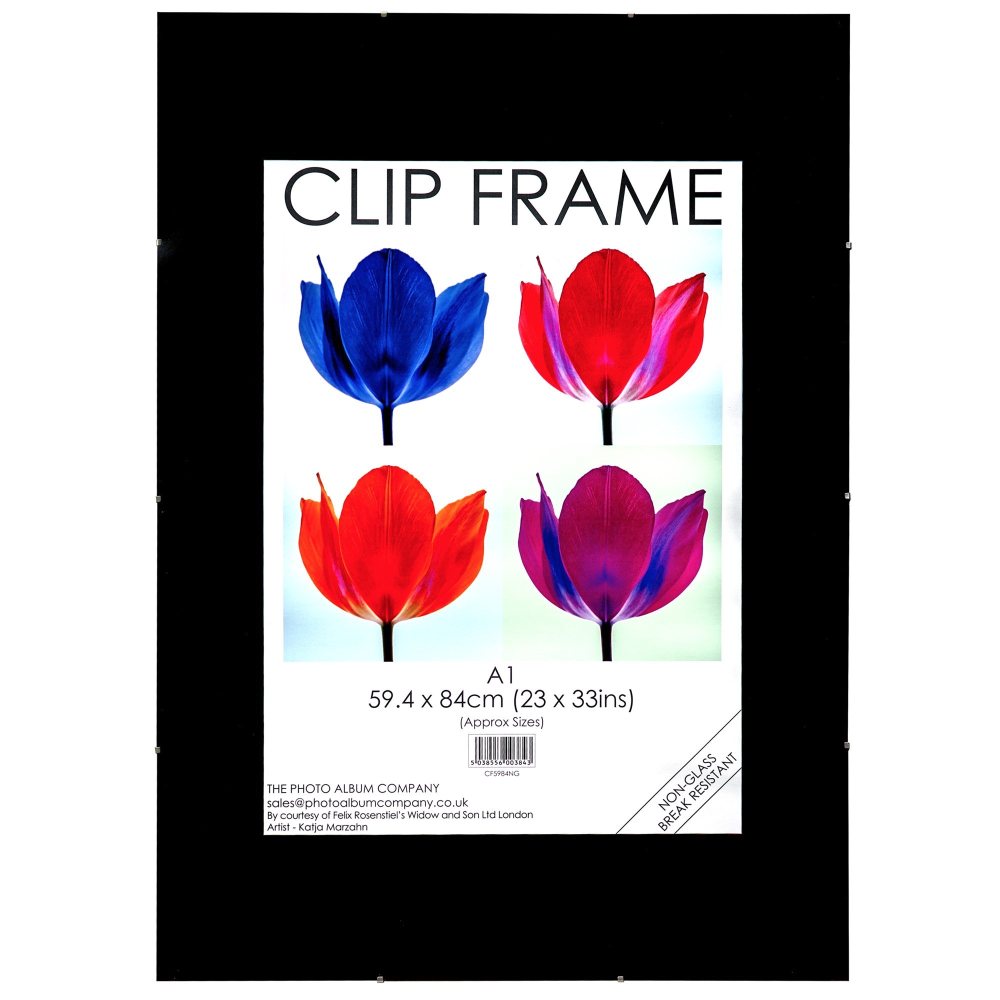 Photo Album Co A1 Poster Display Frameless Clip Frame
