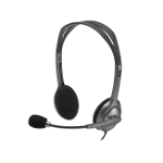 Logitech Stereo Headset H110 Wired Head-band Office/Call center Black, Silver