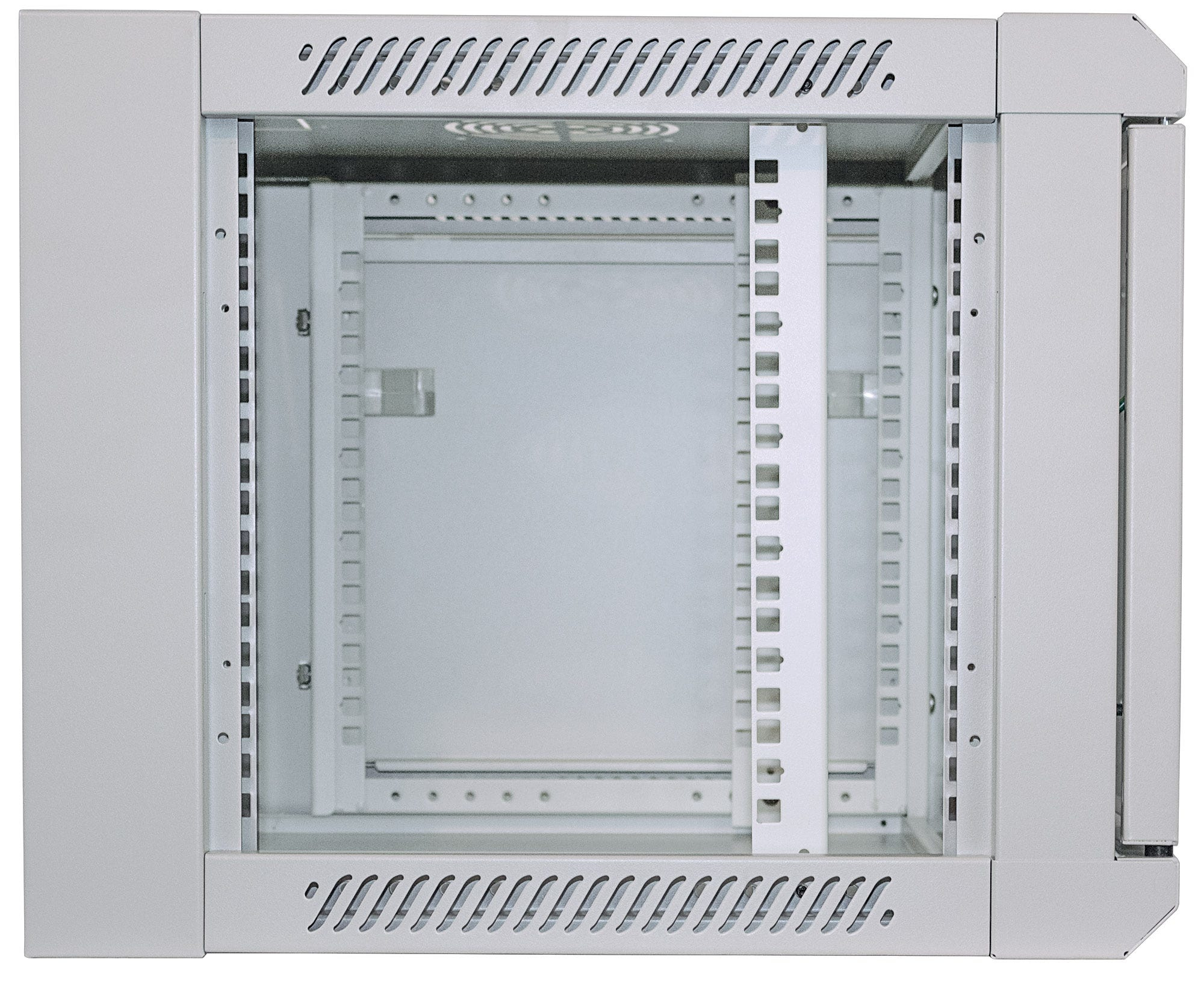 Intellinet 19" Wallmount Cabinet, 6U, 370 (h) x 570 (w) x 450 (d) mm, Max 60kg, Flatpack, Grey