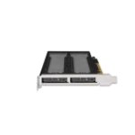 Icy Dock MB842MP-B storage drive enclosure SSD enclosure Black, Silver M.2