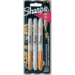 Sharpie 1986006 markeerstift 3 stuk(s) Fijne punt Brons, Goud, Zilver