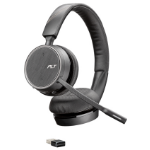 POLY 4220 UC Headset Wireless Head-band Office/Call center Bluetooth Black