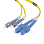 Belkin 5m ST / SC fiber optic cable 196.9" (5 m) OFC Yellow