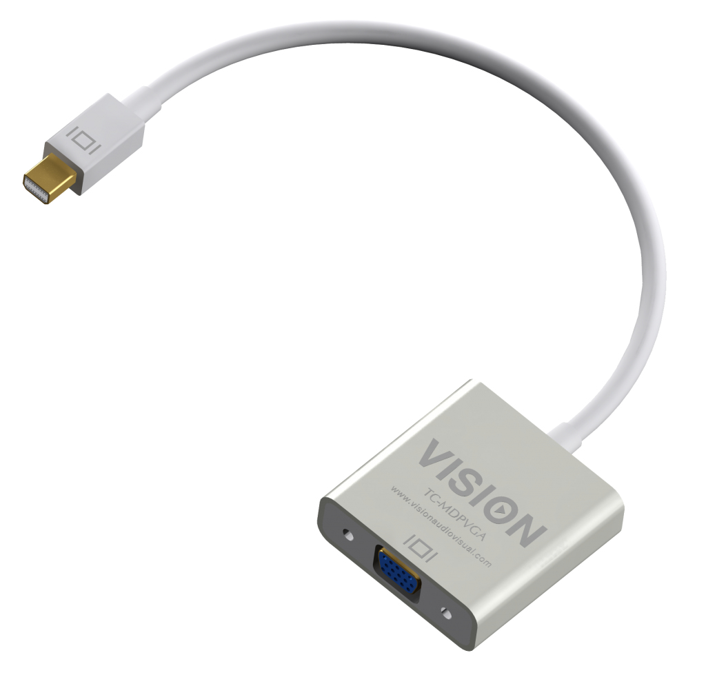 Image of Vision TC-MDPVGA video cable adapter 0.220 m Mini DisplayPort VGA...