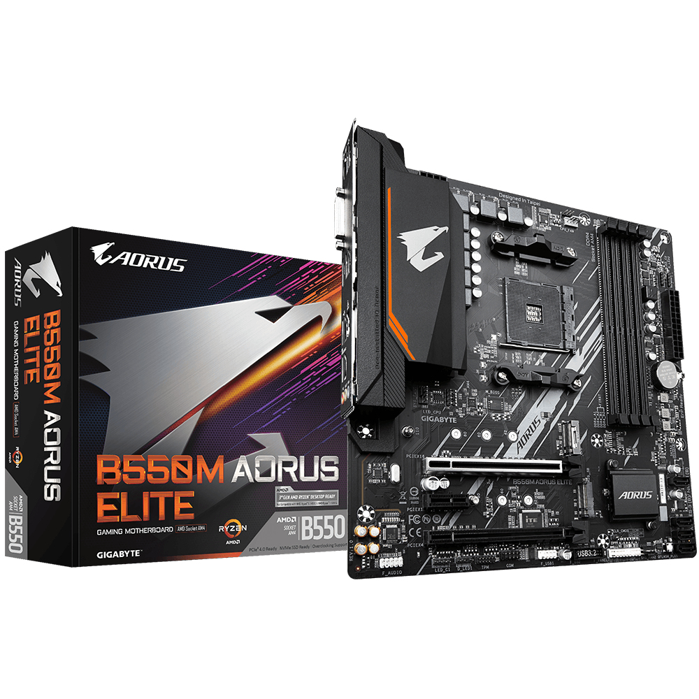 Image of Gigabyte B550M AORUS ELITE AMD B550 Socket AM4 micro ATX