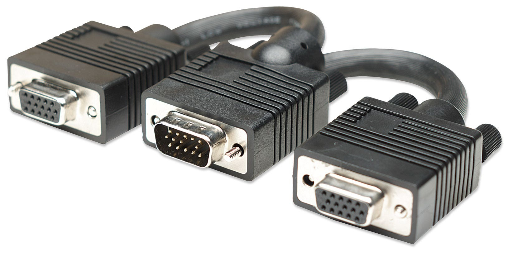 Photos - Cable (video, audio, USB) MANHATTAN SVGA Y Cable , HD15, 15cm, Male to Female 304 (Clearance Pricing)