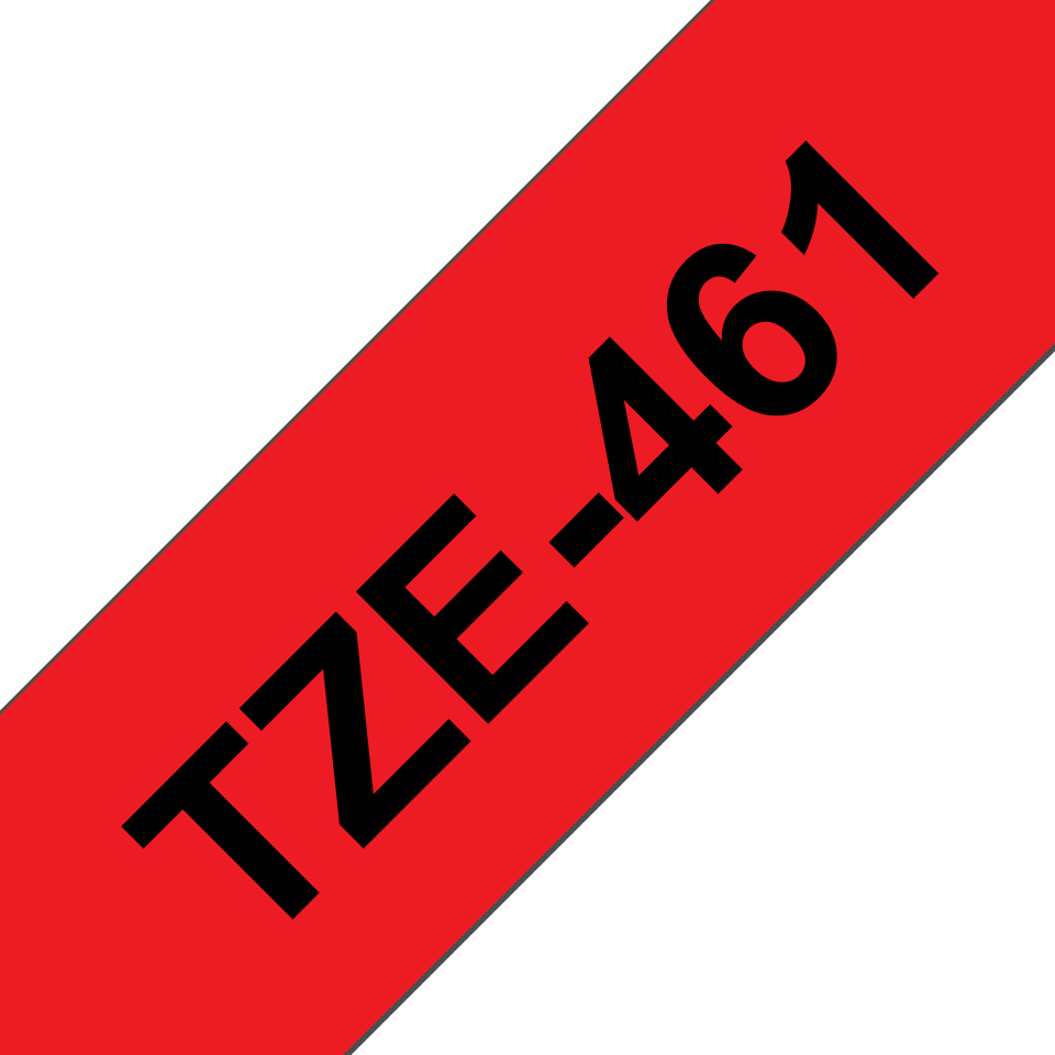 Brother TZE-461 DirectLabel black on red Laminat 36mm x 8m for Brother