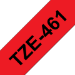 Brother TZE-461 etiquetadora Preto sobre vermelho