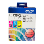 Brother LC135XLCL3PK ink cartridge 3 pc(s) Original Cyan, Magenta, Yellow