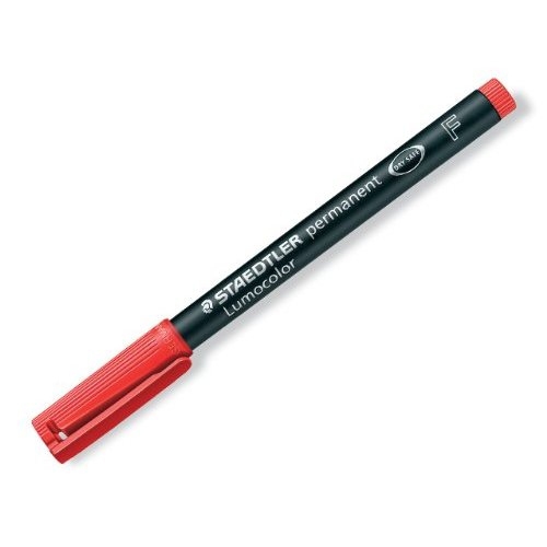 Image of Staedtler Lumocolor 318-2 permanent marker Bullet tip Red 10 pc(s)