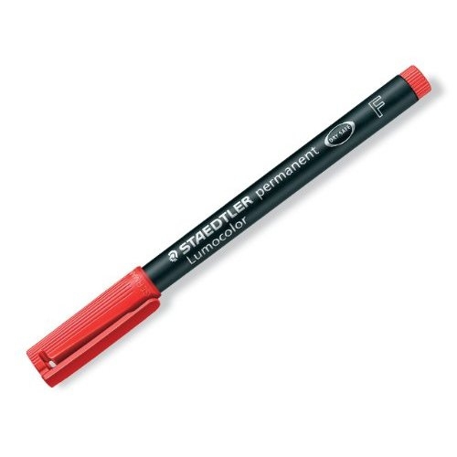 Photos - Felt Tip Pen STAEDTLER Lumocolor 318-2 permanent marker Bullet tip Red 10 pc(s) 