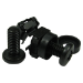 Cables Direct Pack of 10 M6 Cage Nuts Black