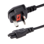 StarTech.com 1m Laptop Power Cord - 3-pin for UK - BS-1363 to C5 in Trifold Form