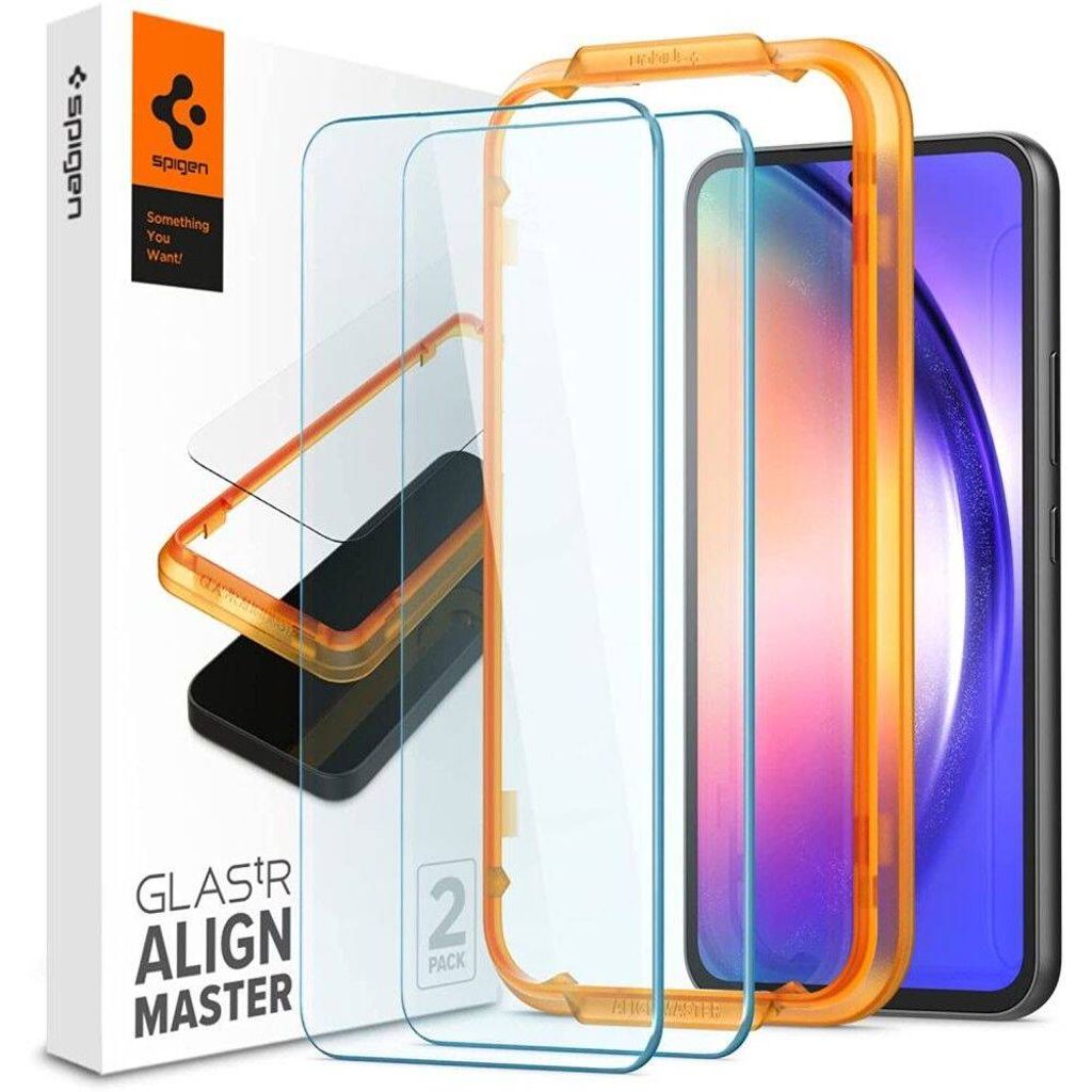 EU Product - Samsung Galaxy A54 5G Tempered Glass Screen Protector Alm Glas.Tr, 2-Pack thumbnail