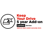 Lenovo Keep Your Drive, Extended service agreement (for system with 5 years on-site warranty), 5 years