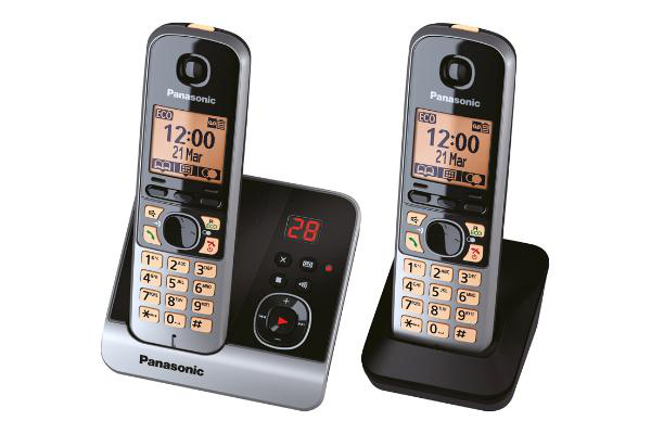 Image of Panasonic KX-TG6722 DECT telephone Black