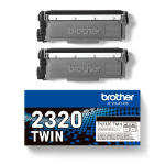 Brother TN-2320TWIN tonercartridge 1 stuk(s) Origineel Zwart