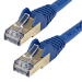 StarTech.com 5m CAT6a Ethernet Cable - 10 Gigabit Shielded Snagless RJ45 100W PoE Patch Cord - 10GbE STP Network Cable w/Strain Relief - Blue Fluke Tested/Wiring is UL Certified/TIA