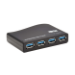 Tripp Lite U360-004-R-INT 4-Port USB-A Mini Hub - USB 3.2 Gen 1, International Plug Adapters