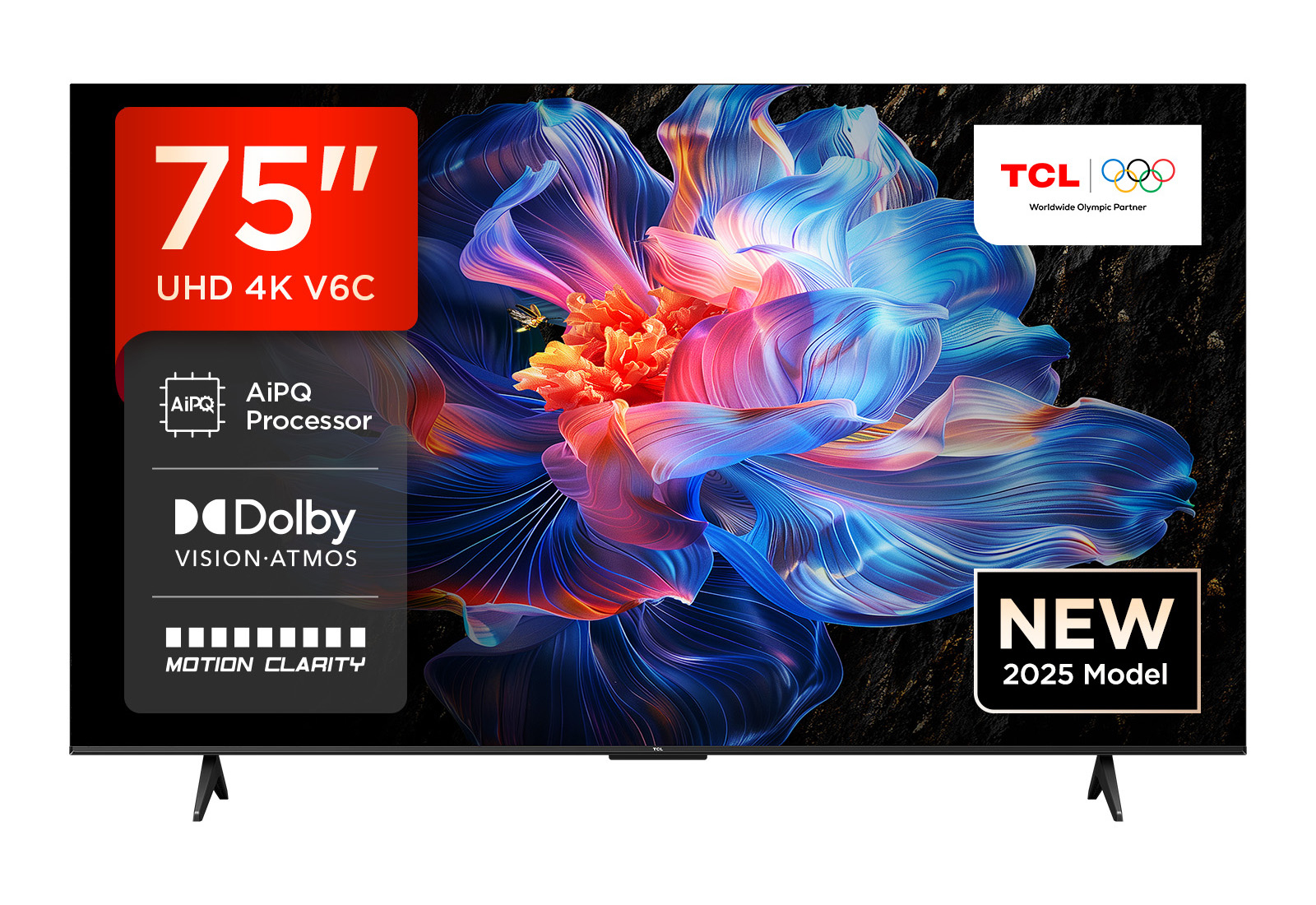 Photos - Television TCL 75V6C-UK TV 190.5 cm  4K Ultra HD Smart TV Wi-Fi Metalli (75")