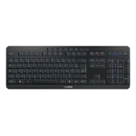 CHERRY Stream ultimate keyboard Home/Office USB + RF Wireless + Bluetooth AZERTY French Black