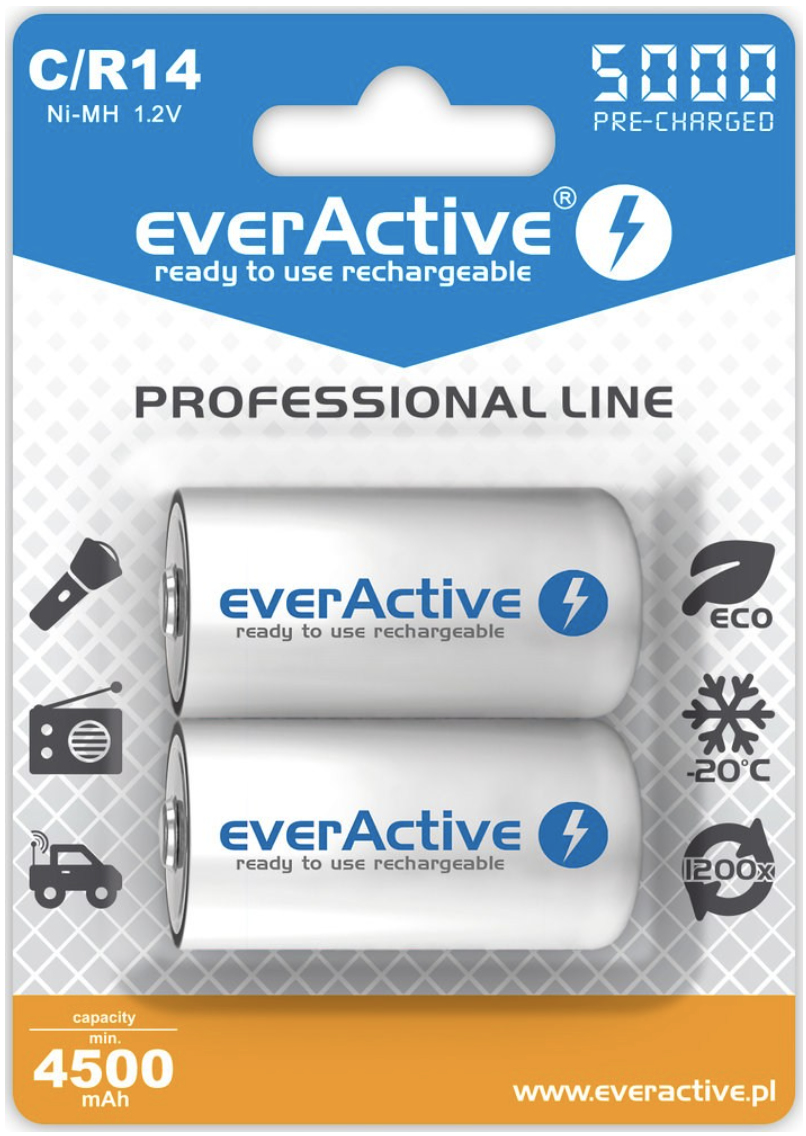 Everactive EVHRL14-5000 hushållsbatteri Laddningsbart batteri Nickel-metallhydrid (NiMH)