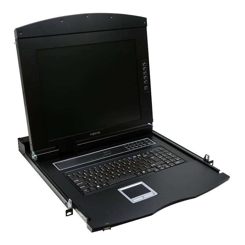 LogiLink KVM Console with 17" LCD Screen, VGA, US keyboard layout