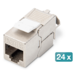 Digitus CAT 6A Keystone module, shielded, tool-free mounting connection