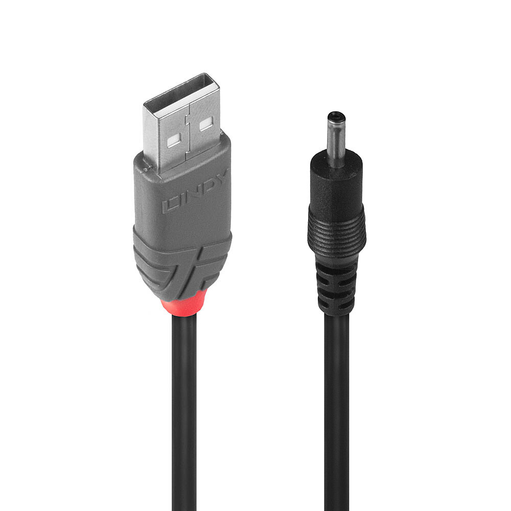 Photos - Cable (video, audio, USB) Lindy USB 2.0 Type A to 3.5mm DC Cable, 1.5m 70266 