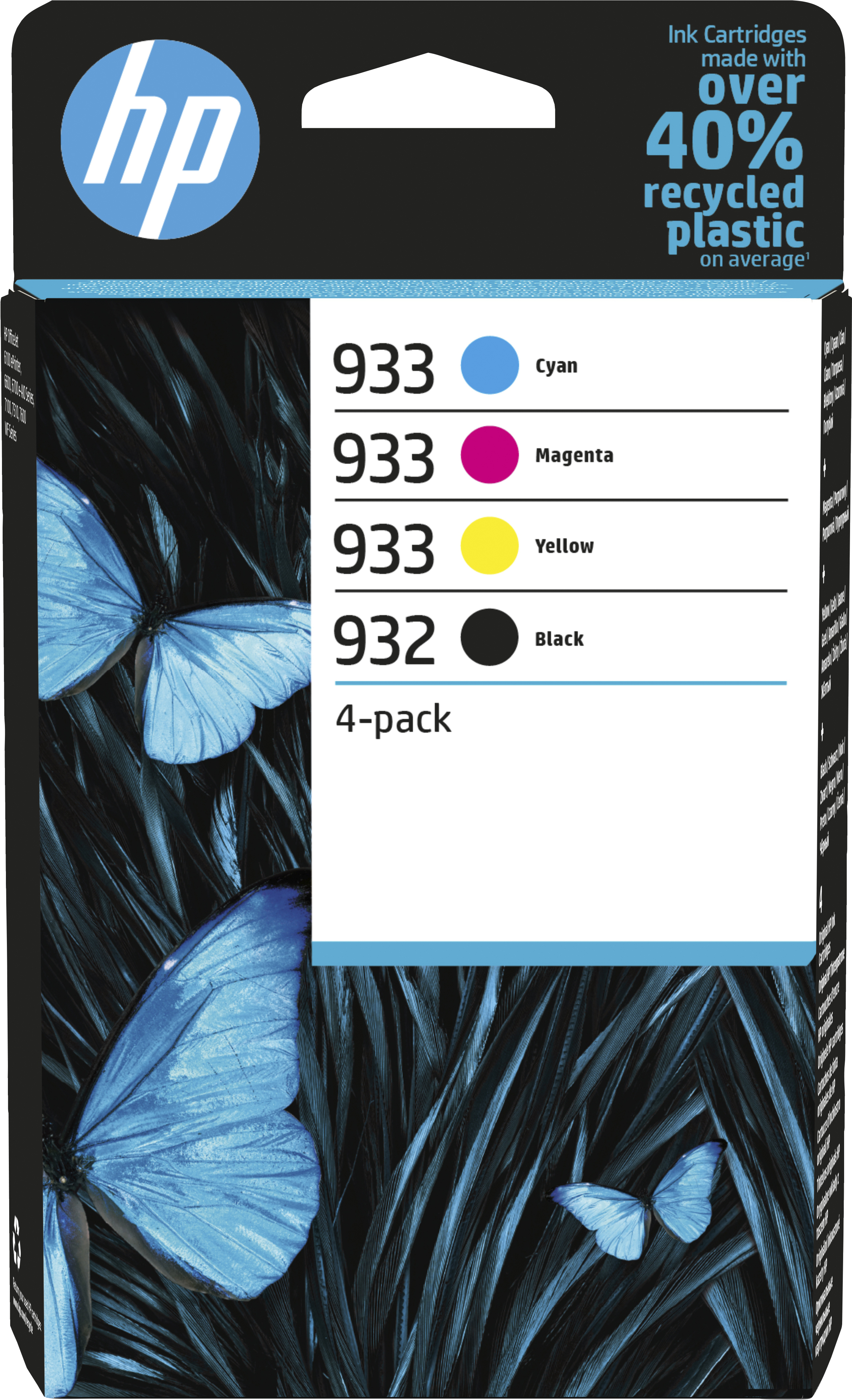 Image of HP 6ZC71AE/932/933 Ink cartridge multi pack Bk,C,M,Y 8,5ml + 3x4ml...
